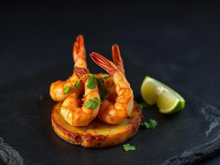 Shrimp Tostones Bites