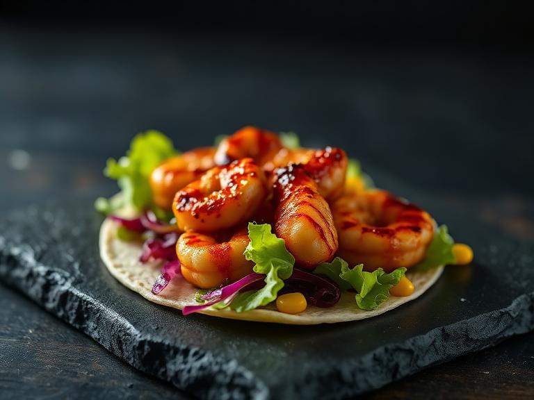 Teriyaki Shrimp Taco